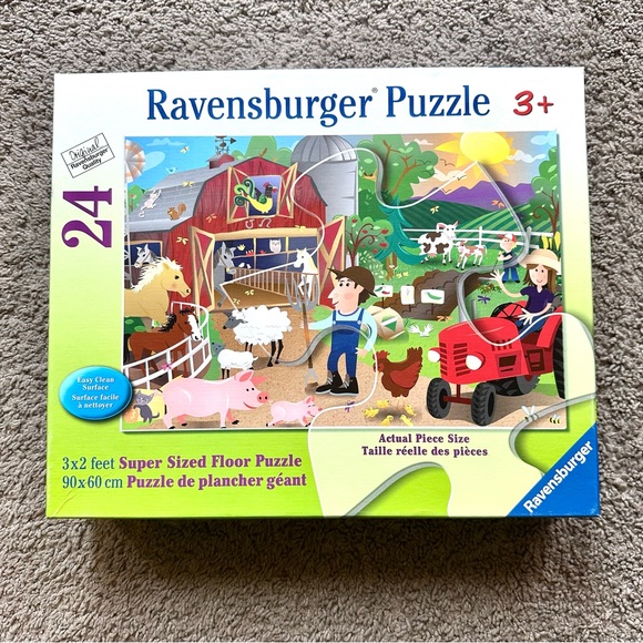 Ravensburger 24 pc Super Sized Farm Mania Floor Puzzle - 3x2 Feet - Kids Toys - Picture 9 of 14